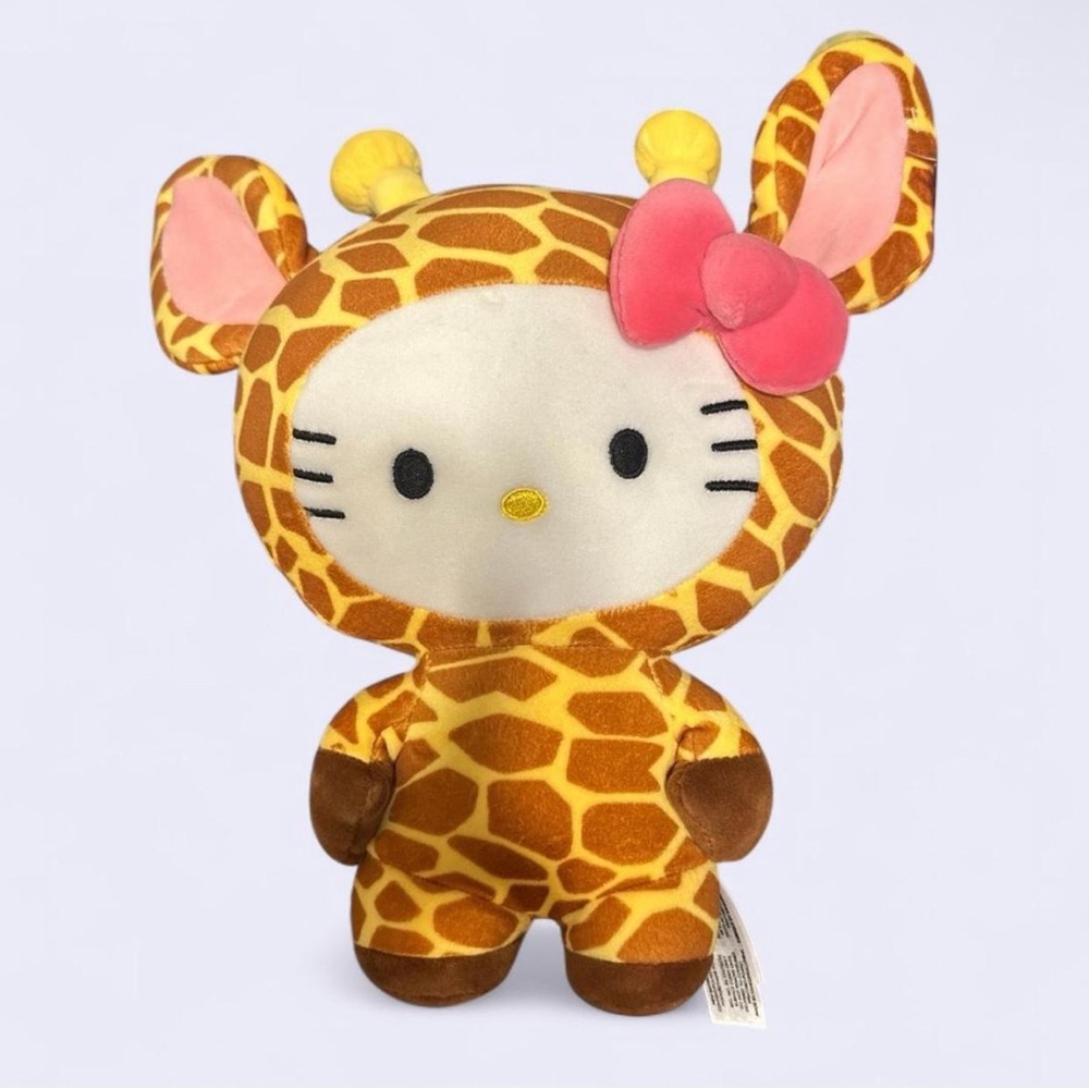 Hello Kitty Giraffe Costume Plush with Pink Bow